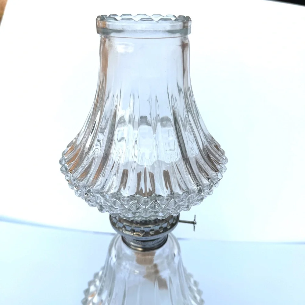 💖 Lamplight Farms NEW Elegant Clear Glass Lamp